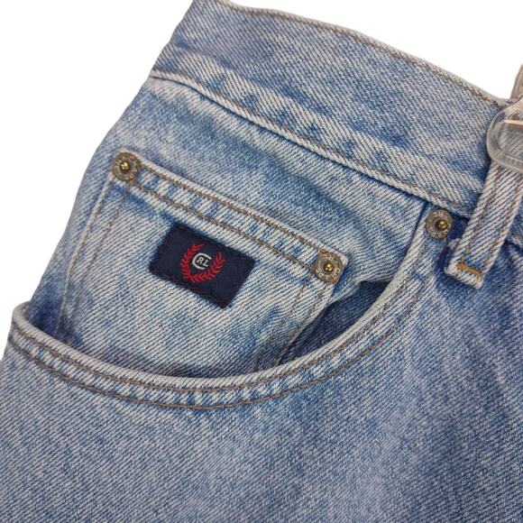 Vintage 90s Chaps Ralph Lauren Men's 38x32 Stone Wash Straight Leg Jeans Relaxed - Picture 6 of 9